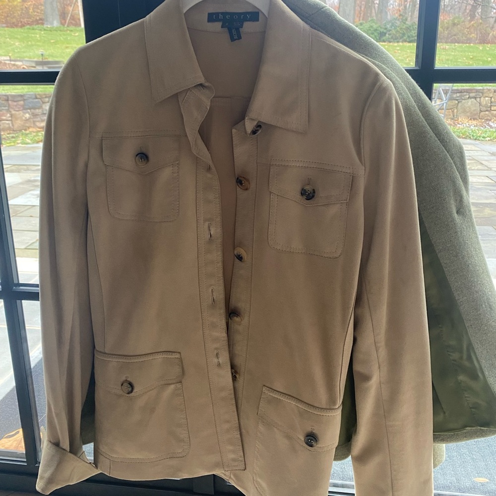 Theory tan jacket